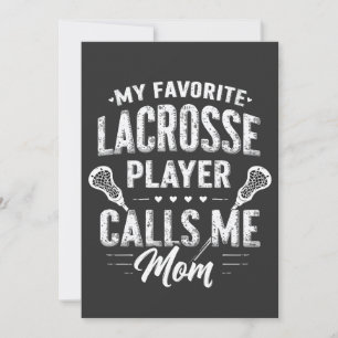Mein Lieblings-Lacrosse-Player ruft mich Mama an Feiertagskarte
