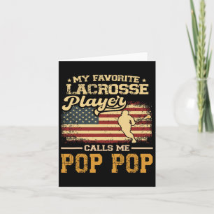 Mein Lieblings-Lacrosse-Player ruft mich Pop Pop U Karte