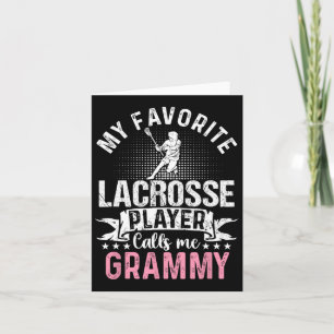 Mein Lieblings-Lacrosse-Spieler nennt mich Grammy Karte