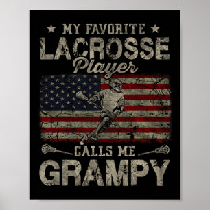 Mein Lieblings-Lacrosse-Spieler nennt mich Grampy Poster