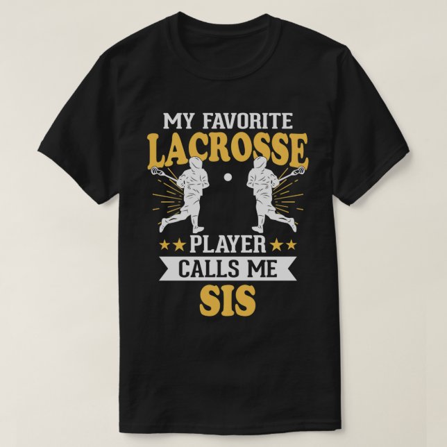 Mein Lieblings-Lacrosse-Spieler ruft mich auf 1 T-Shirt (Design vorne)