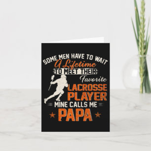 Mein Lieblings-Lacrosse-Spieler ruft mich Papa Fun Karte
