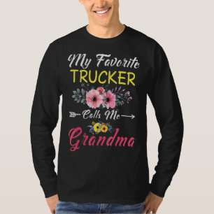 Mein Lieblings-LKW nennt mich Oma-Blume Mothe T-Shirt