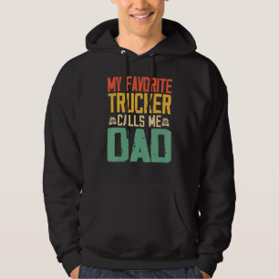 Mein Lieblings-LKW nennt mich Vater Vintag Retro Hoodie