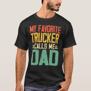 Mein Lieblings-LKW nennt mich Vater Vintag Retro T-Shirt