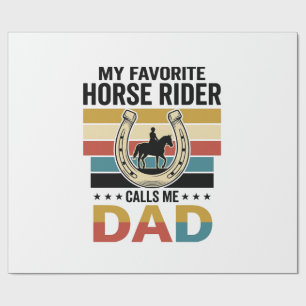 Mein Lieblings-Pferdereiter nennt mich Dad Shirt D Geschenkpapier