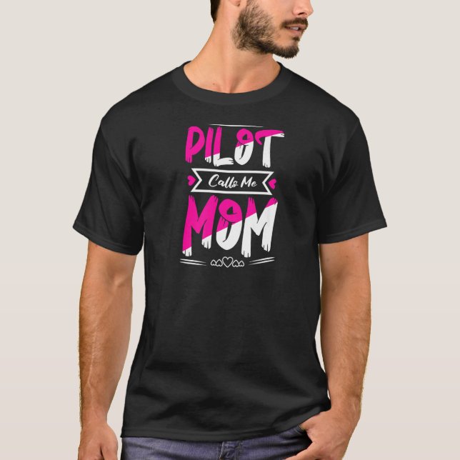 Mein Lieblings-Pilot ruft mich Mama-Airbus-Flug an T-Shirt (Vorderseite)