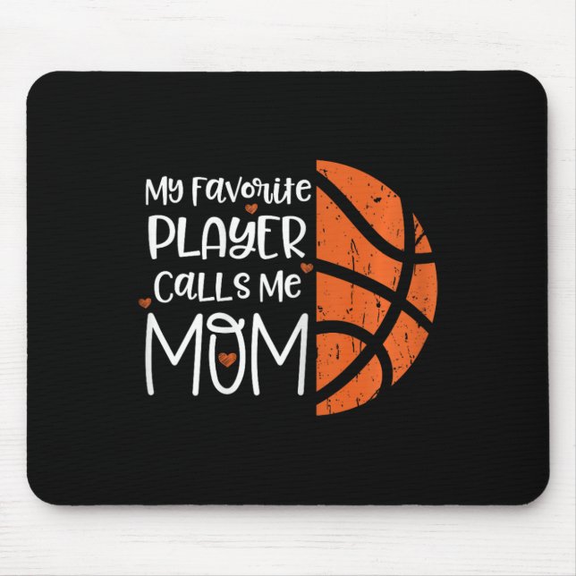Mein Lieblings-Player ruft mich Mama auf Bysketbyl Mousepad (Vorne)
