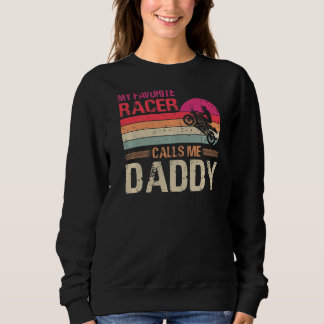 Mein Lieblings-Racer nennt mich Daddy Vintag Vater Sweatshirt
