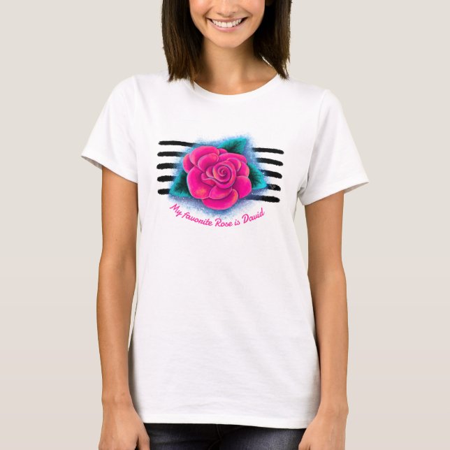 Mein Lieblings-Rose-T - Shirt (Vorderseite)
