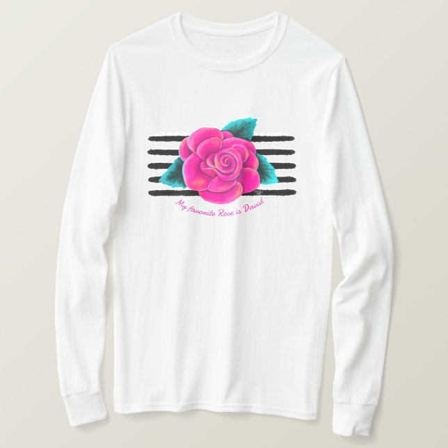 Mein Lieblings-Rose-T - Shirt (Design vorne)