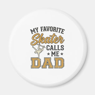 Mein Lieblings-Skater nennt mich Dad Vintage-Shirt Magnet