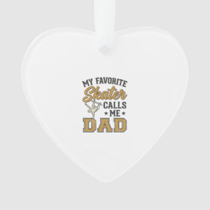 Mein Lieblings-Skater nennt mich Dad Vintage-Shirt Ornament