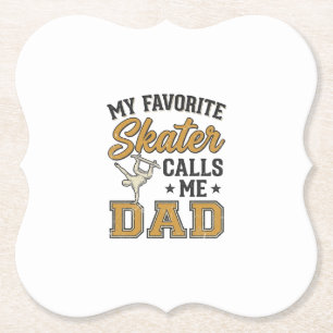 Mein Lieblings-Skater nennt mich Dad Vintage-Shirt Untersetzer