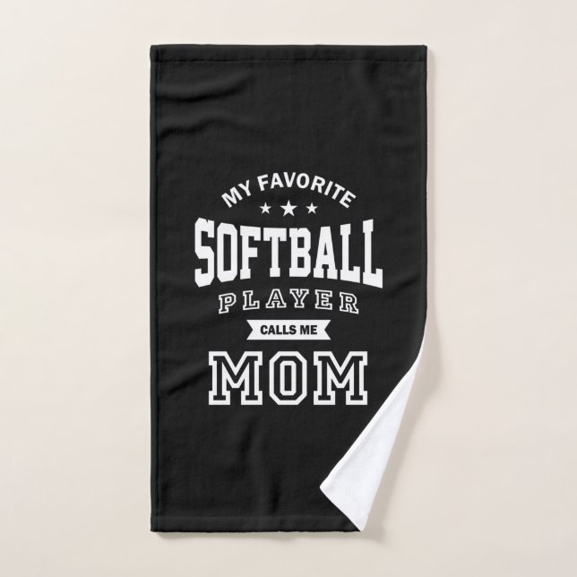 Mein Lieblings-Softball-Player nennt mich Mama Handtuch (Handtuch)