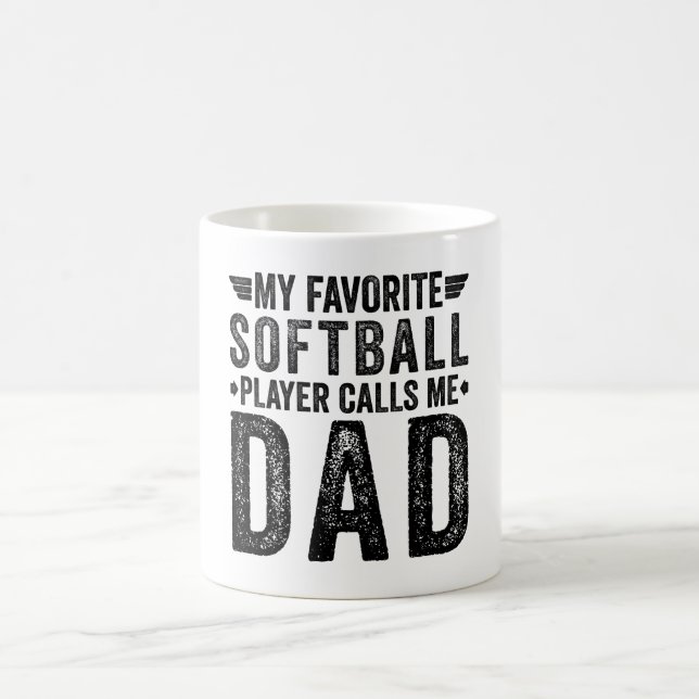 Mein Lieblings-Softball-Player nennt mich Vater Kaffeetasse (Mittel)