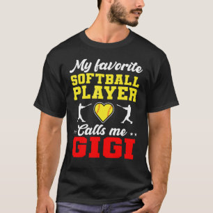 Mein Lieblings-Softball-Spieler nennt mich Gigi Mo T-Shirt