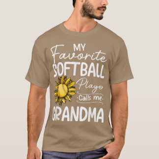Mein Lieblings-Softball-Spieler nennt mich Grandma T-Shirt