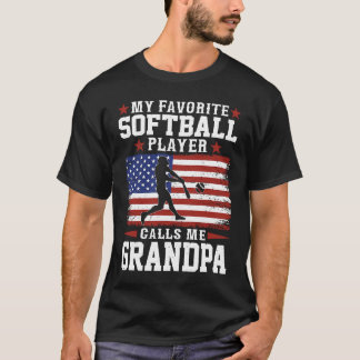 Mein Lieblings-Softball-Spieler nennt mich Großpa  T-Shirt