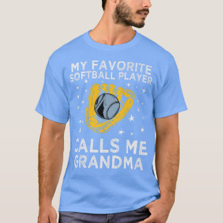 Mein Lieblings-Softball-Spieler nennt mich Oma Bas T-Shirt