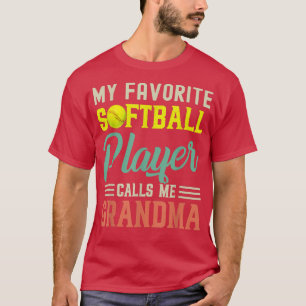 Mein Lieblings-Softball-Spieler nennt mich Oma Vin T-Shirt