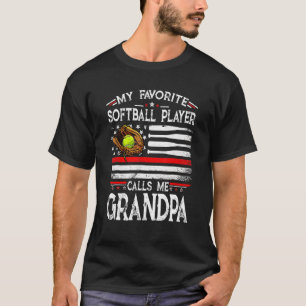 Mein Lieblings-Softball-Spieler nennt mich Opa Ame T-Shirt