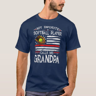 Mein Lieblings-Softball-Spieler nennt mich Opa T-Shirt