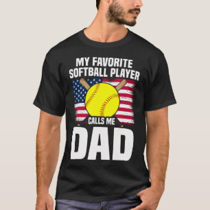 Mein Lieblings-Softballspieler nennt mich Dad Väte T-Shirt