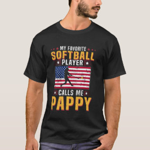 Mein Lieblings-Softballspieler nennt mich Pappy US T-Shirt