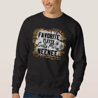 Mein Lieblings-Spieler nennt mich junge Fußballmüt Sweatshirt