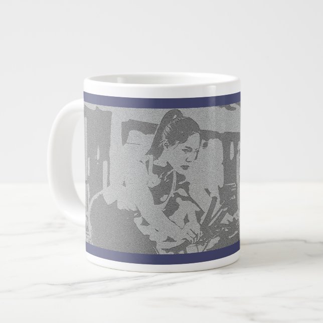 Mein Lieblings-Spinncoach Jumbo-Tasse (Vorderseite Links)