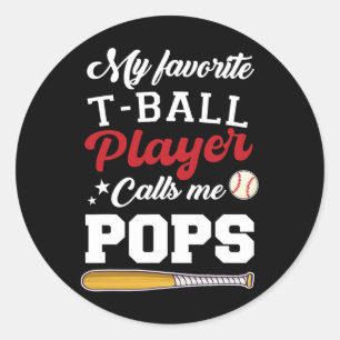 Mein Lieblings-T-ll-Player ruft mich Pop an, die V Runder Aufkleber