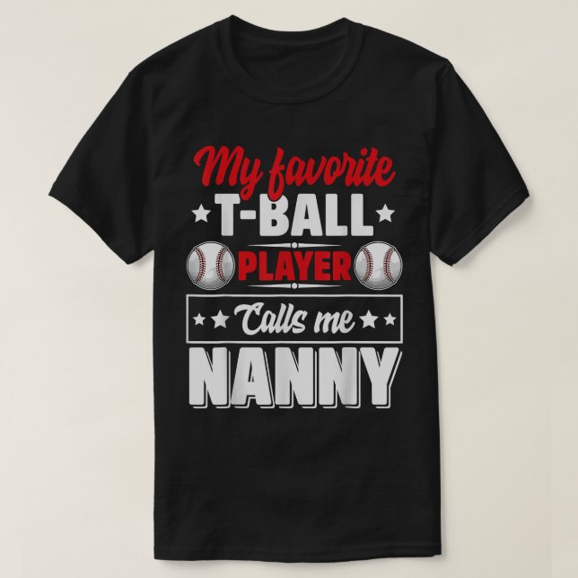 Mein Lieblings-TBall-Spieler nennt mich "Gruscha M T-Shirt (Design vorne)