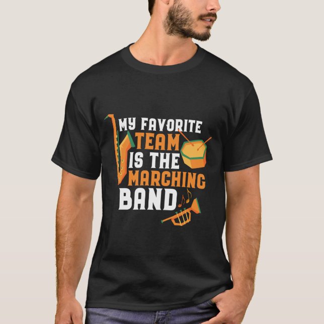 Mein Lieblings-Team ist der Marching Band Funny T-Shirt (Vorderseite)