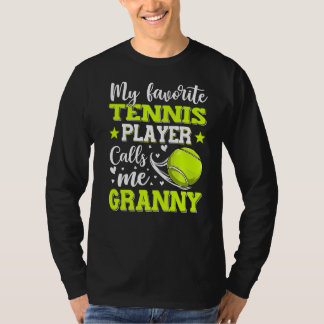 Mein Lieblings-Tennisspieler nennt mich Granny Mot T-Shirt