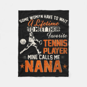 Mein Lieblings-Tennisspieler nennt mich Nana Funny Fleecedecke