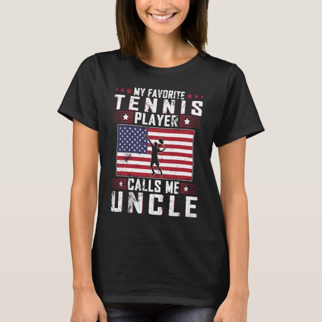 Mein Lieblings-Tennisspieler nennt mich Onkel Fath T-Shirt (Vorderseite)