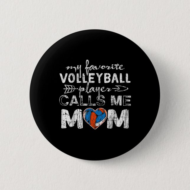 Mein Lieblings-Volleyball-Spieler nennt mich Mama  Button (Vorderseite)