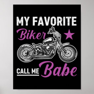 Mein Lieblingsbiker nennt mich Bybe Poster