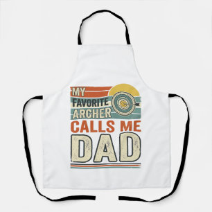 Mein Lieblingsbogenschütze nennt mich Dad Vintage  Schürze