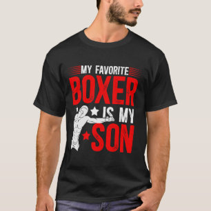 Mein Lieblingsboxer ist mein Son Boxing Vater T-Shirt