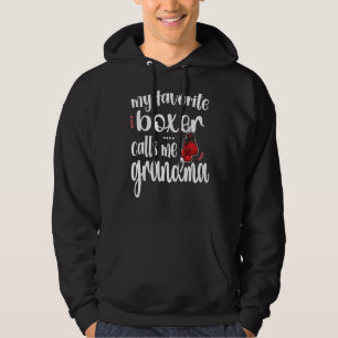 Mein Lieblingsboxer nennt mich Boxen Oma Hoodie