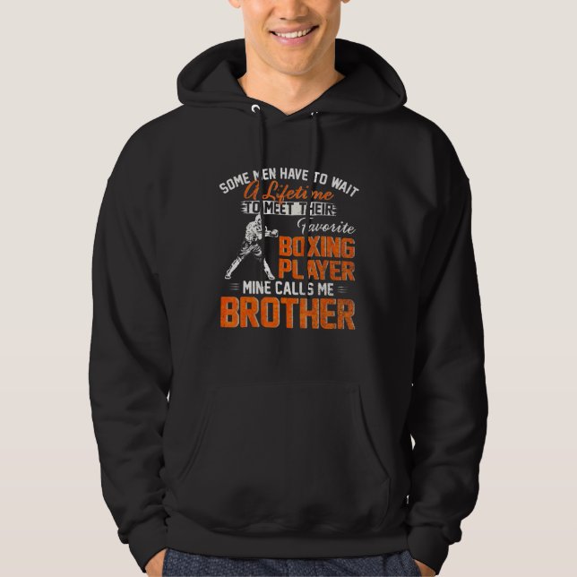 Mein Lieblingsboxer nennt mich Bruder Boxer Hoodie (Vorderseite)