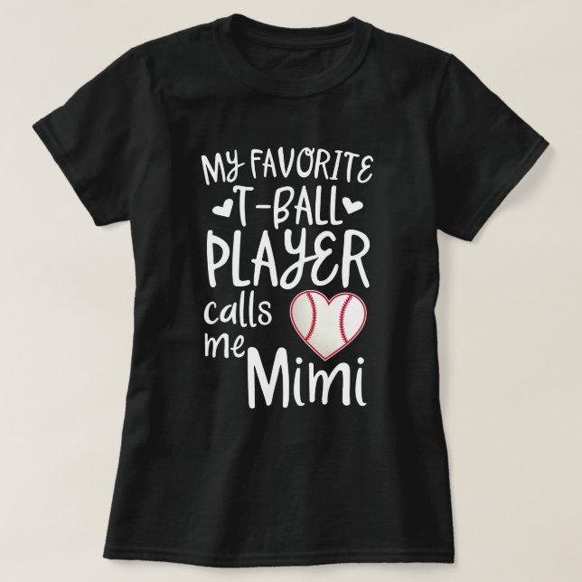 Mein Lieblingsc$t-ball Spieler ruft mich Baseball T-Shirt (Design vorne)