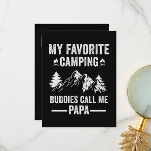 Mein Lieblingscampen - Kumpel nennen mich Papa Dankeskarte