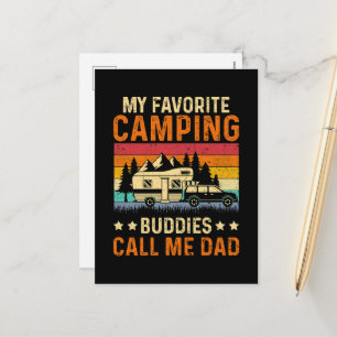 Mein Lieblingscampen - Kumpel nennen mich Papa Feiertagspostkarte