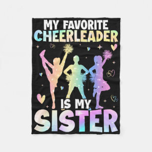 Mein Lieblingscheerleader Ist Meine Schwester Chee Fleecedecke