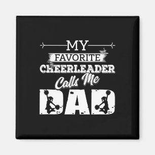 Mein Lieblingscheerleader nennt mich Dad - Cheer D Magnet