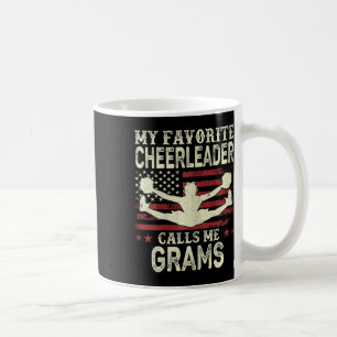Mein Lieblingscheerleader nennt mich Grams Us Flag Kaffeetasse