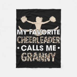 Mein Lieblingscheerleader nennt mich Granny Cheerl Fleecedecke